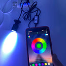 Intelligenter LED-RGB-Spot mit Bluetooth-Steuerung und einstellbarer Farbe