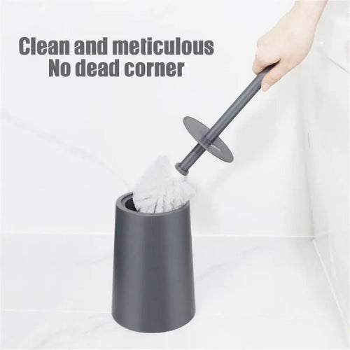 brosse de toilette moderne avec couvercle design élégant accessoires de nettoyage
