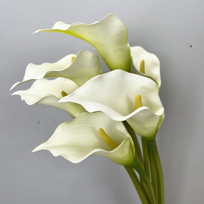 lot de 4 lys calla artificiels pour décoration de mariage - vue 3 sur 11