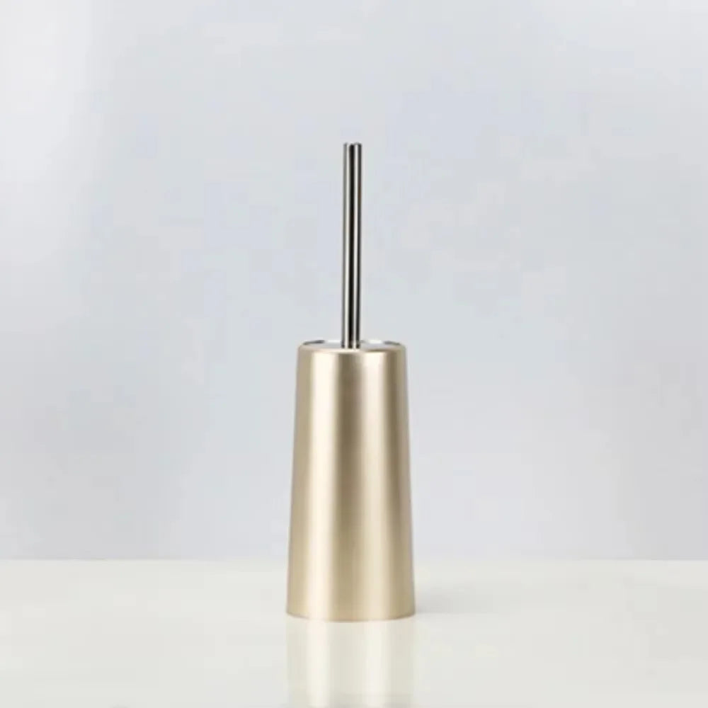 brosse de toilette de luxe avec support doré pour salle de bain - vue 5 sur 10