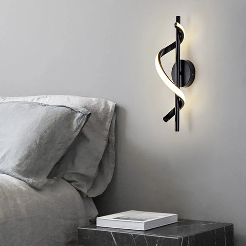 suspension led modernes avec long câble spirale