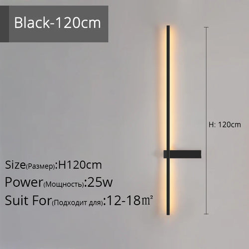 Minimalistische LED-Wandleuchte aus Aluminium für Innenbeleuchtung - vue 12 sur 18
