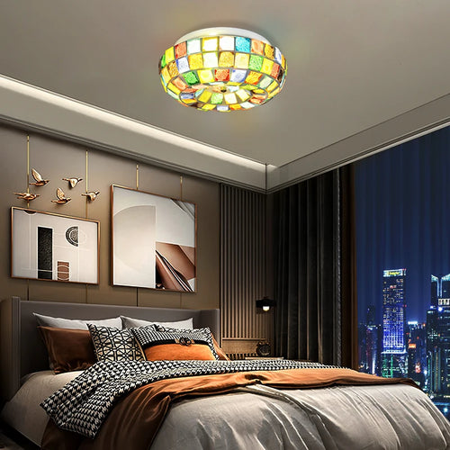 Artpad Tiffany LED-Deckenleuchte bunt Boho LED-Beleuchtung - vue 2 sur 6