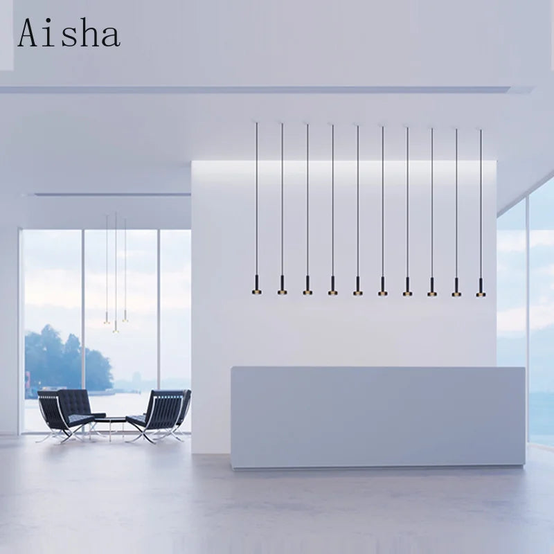 suspension nordic fish line design scandinave pour intérieur moderne - vue 11 sur 12