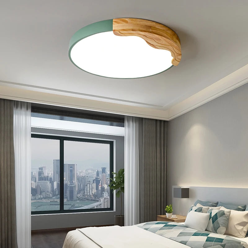 plafonnier led encastrable style nordique macarons ronds romantiques luminaire créatif moderne - vue 5 sur 18
