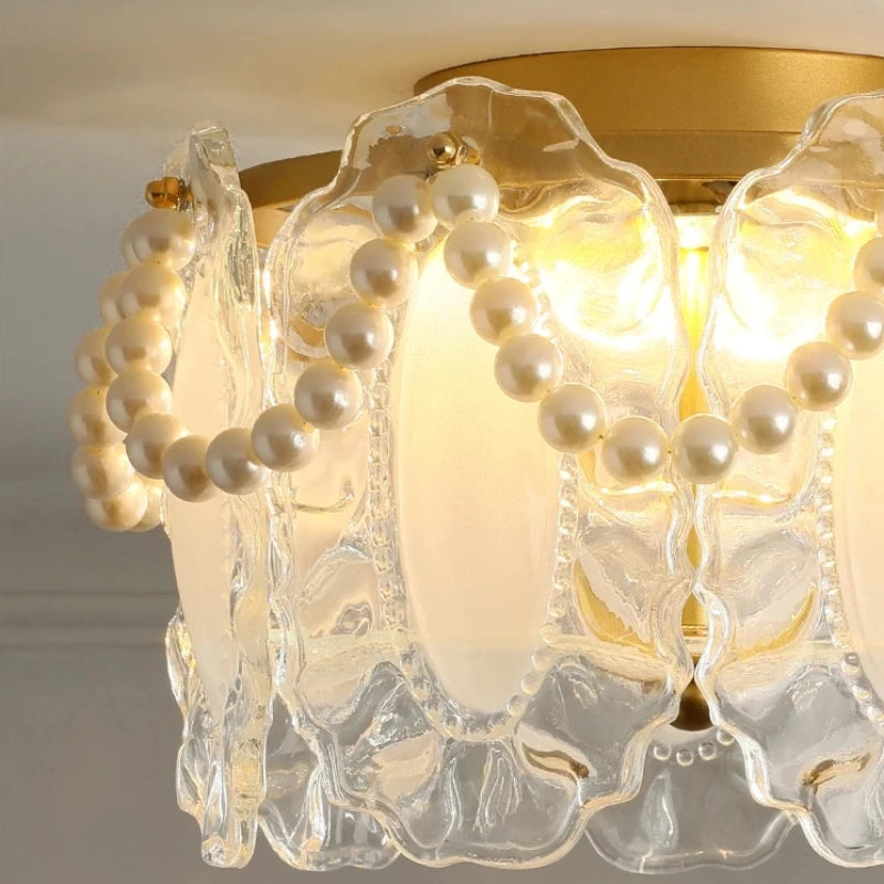plafonnier led en verre design moderne pour décoration intérieure esthétique - vue 6 sur 12