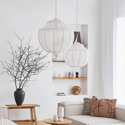 suspension moderne en tissu pour décor intérieur minimaliste