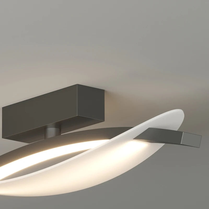 plafonniers modernes nordiques à bande led pour allée et balcon - vue 7 sur 14
