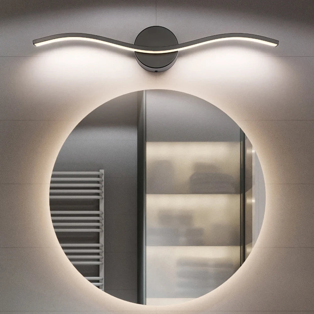applique murale led moderne en aluminium pour éclairage intérieur - vue 2 sur 6
