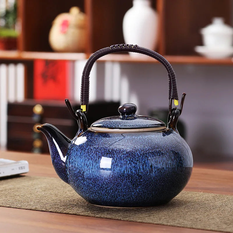 Service à thé japonais théière porcelaine avec filtre