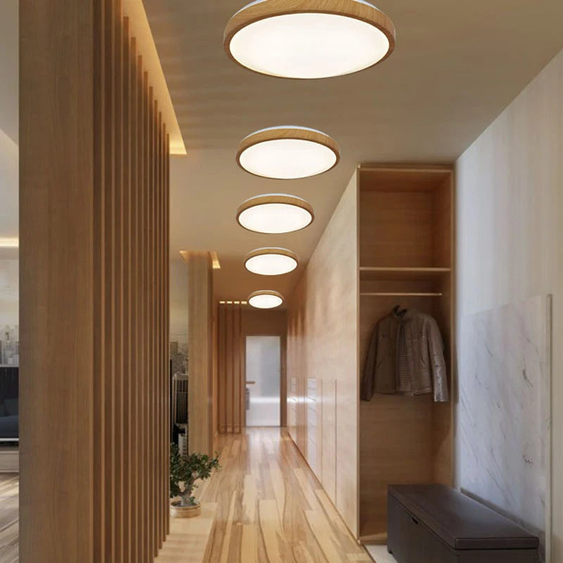Plafond moderne à LEDs lumière ronde Simple décoration luminaires étude salle à manger balcon chambre salon plafonnier - vue 4 sur 6