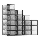 SONGMICS Clear Shoe Boxes, Shoe Storage Organsiers, Stackable, Breathable, and Foldable, Display Trainers, High Heels
