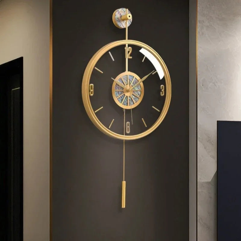 horloges murales de luxe modernes et silencieuses pour décoration créative - vue 3 sur 7