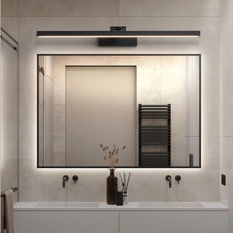 lampe de miroir nordique simple éclairage mural led anti-buée décoratif - vue 5 sur 8