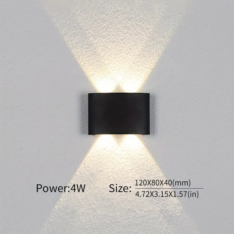 LED-Außenwandleuchte wasserdicht für moderne Beleuchtung - vue 4 sur 7