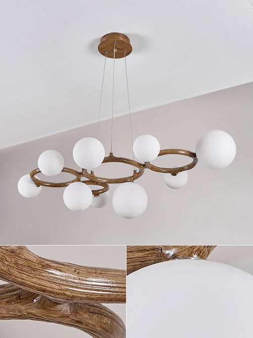Wabi-Sabi-Kronleuchter für elegante Innendekoration - vue 7 sur 9