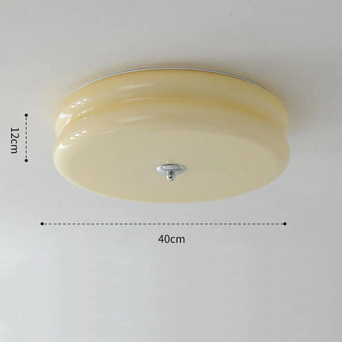 Retro-Deckenleuchte aus Glas für einen eleganten nordischen Stil - vue 9 sur 9
