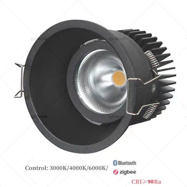 spot lumineux intelligent anti-éblouissement zigbee pour éclairage intérieur