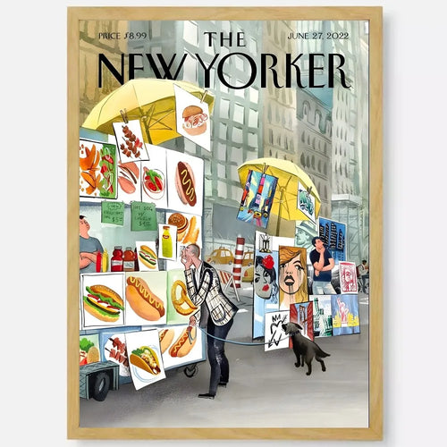 affiche new yorker autocollant étanche décoration esthétique murale