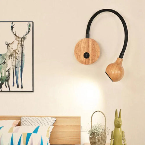 Applique murale nordique en bois massif