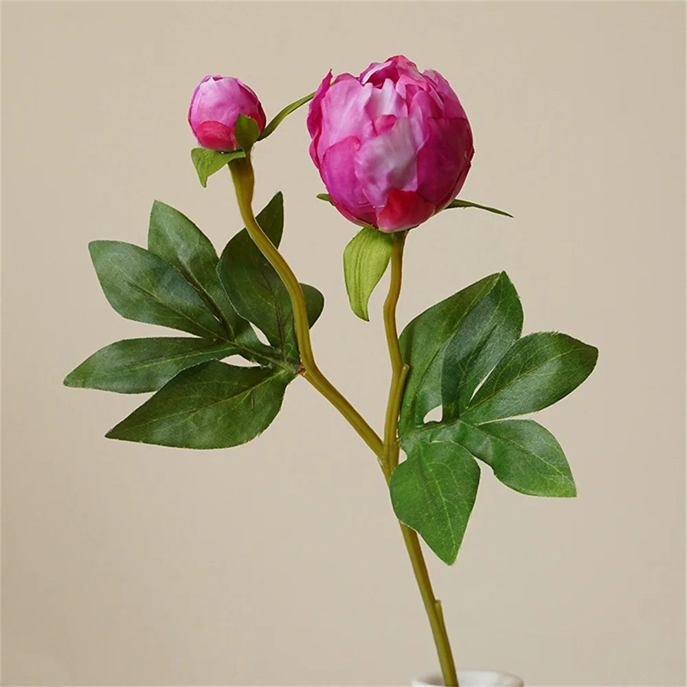 grandes fleurs artificielles de pivoine en soie pour décorations de mariage - vue 10 sur 11