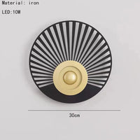 applique murale led ronde art déco pour divers espaces