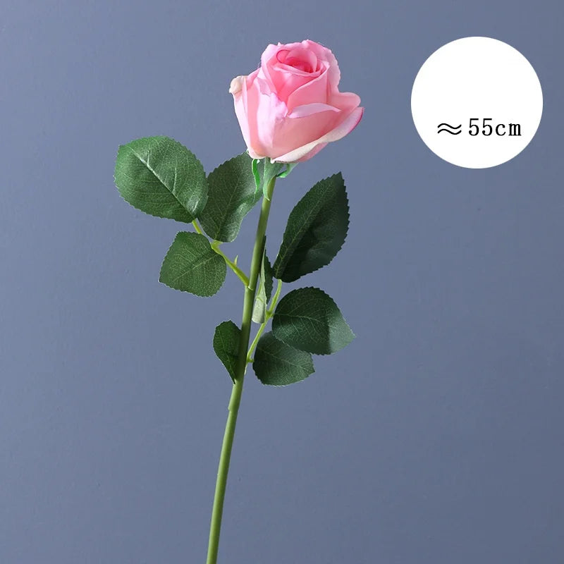 fleur de rose artificielle en latex pour mariage décoration et événements - vue 9 sur 14