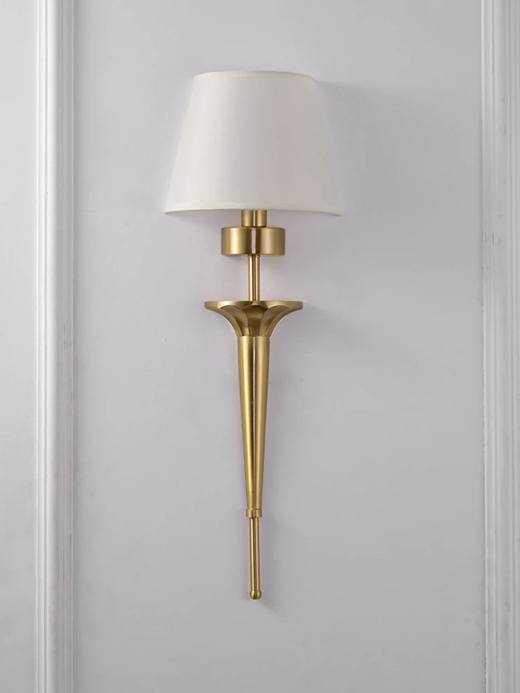 applique murale classique en cuivre led pour décoration maison - vue 5 sur 7