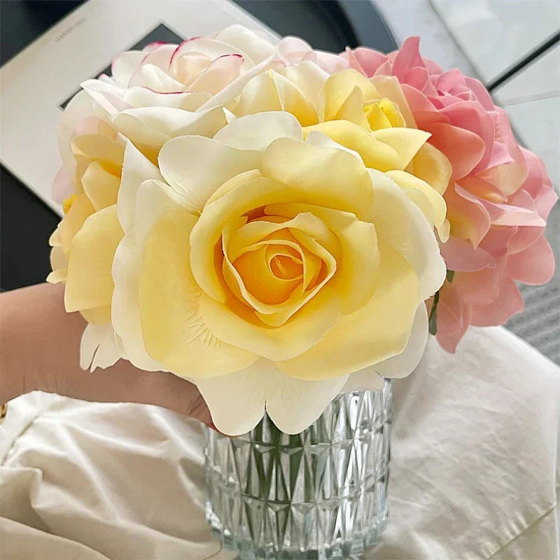 bouquet de roses artificielles décoratives pour jardin - vue 5 sur 10