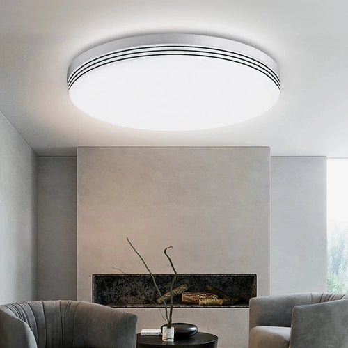 Runder ultra-flacher LED-Deckenleuchte modern für Innenbeleuchtung - vue 9 sur 14