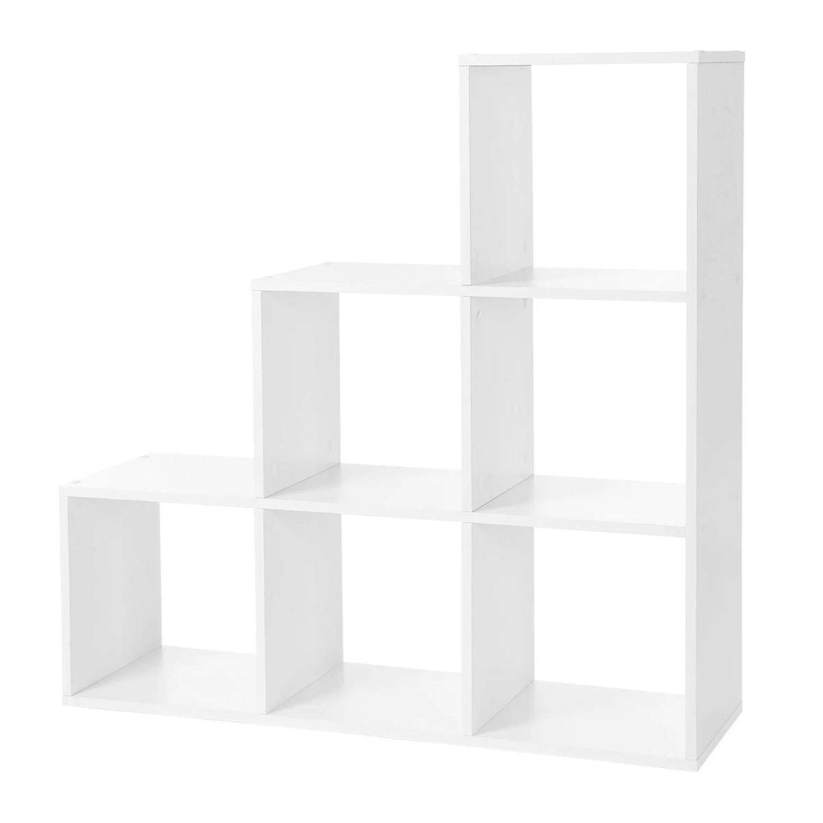 VASAGLE Stair Shelf, Bookcase, Step Shelf, Standing Shelf, with 6 Cubes, Ladder Shelf, Room Divider, Cube Shelf - vue 8 sur 8