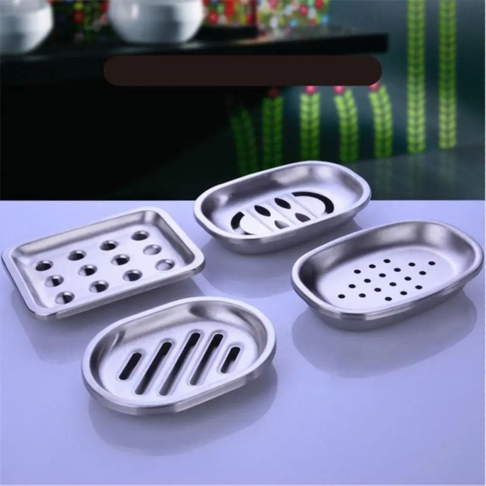 porte-savon double couche en acier inoxydable pour rangement durable - vue 5 sur 10