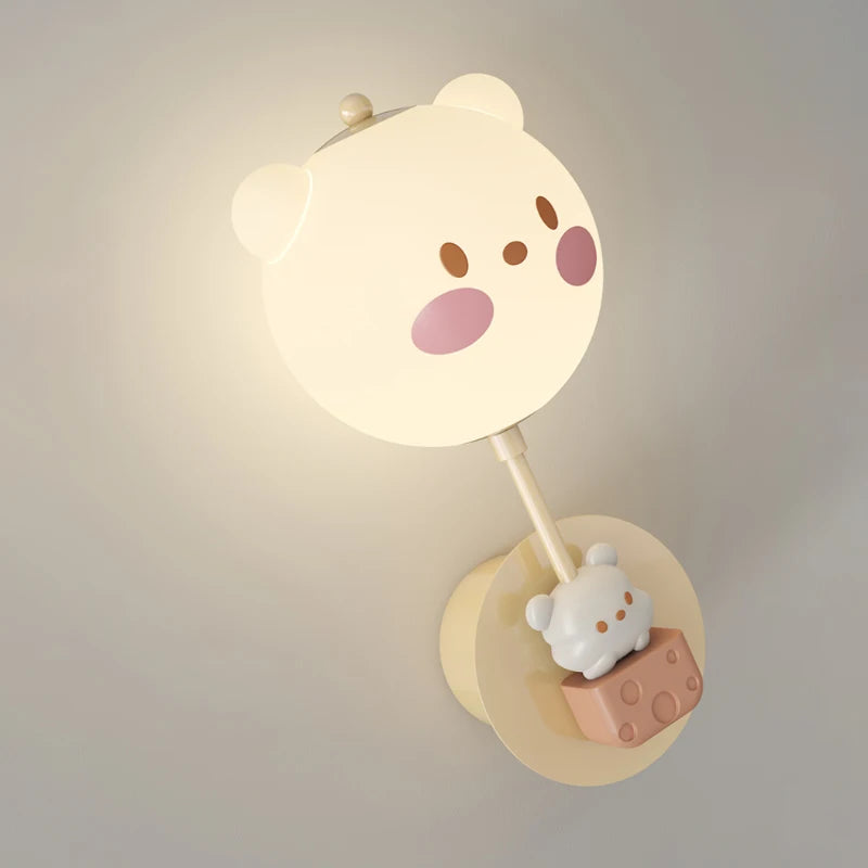 Wandleuchte für Kinderzimmer modern und warm mit niedlichem Design - vue 6 sur 14