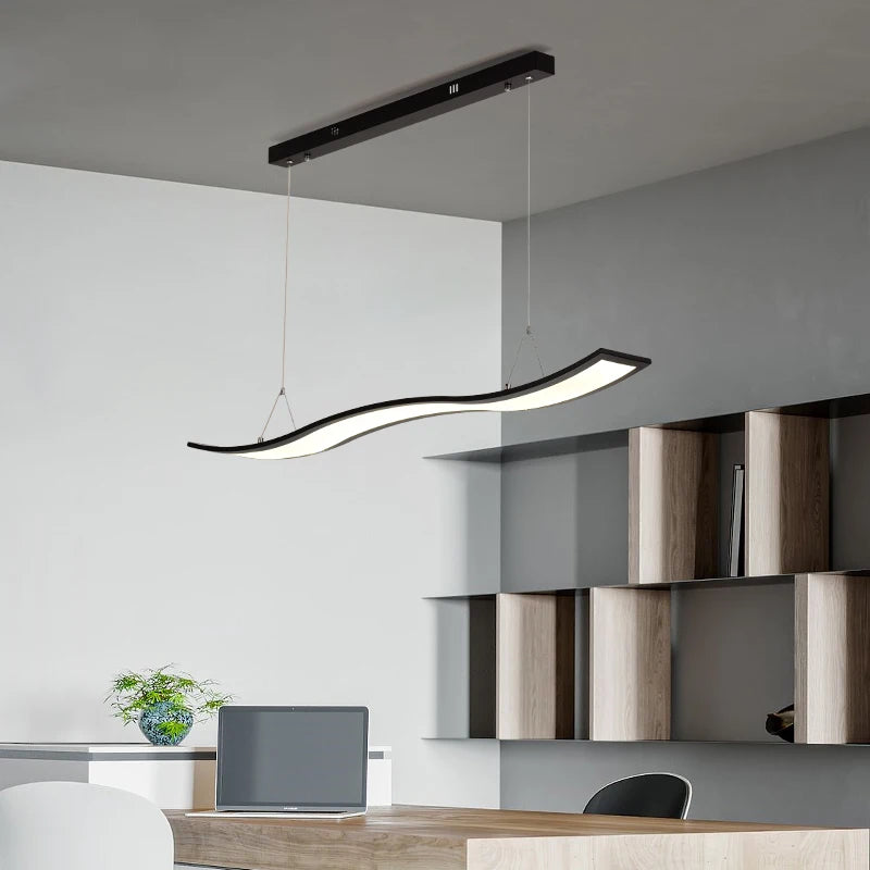 suspension led nordique pour cuisine et espaces intérieurs modernes - vue 4 sur 12