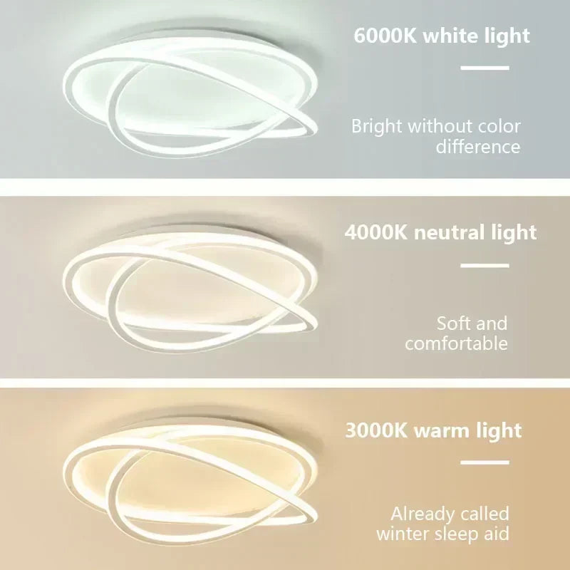 Moderner LED-Deckenleuchte für elegante Innendekoration - vue 5 sur 16