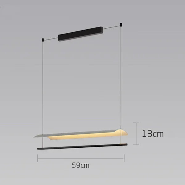 lustre minimaliste scandinave en tuiles pour bureau - vue 11 sur 11