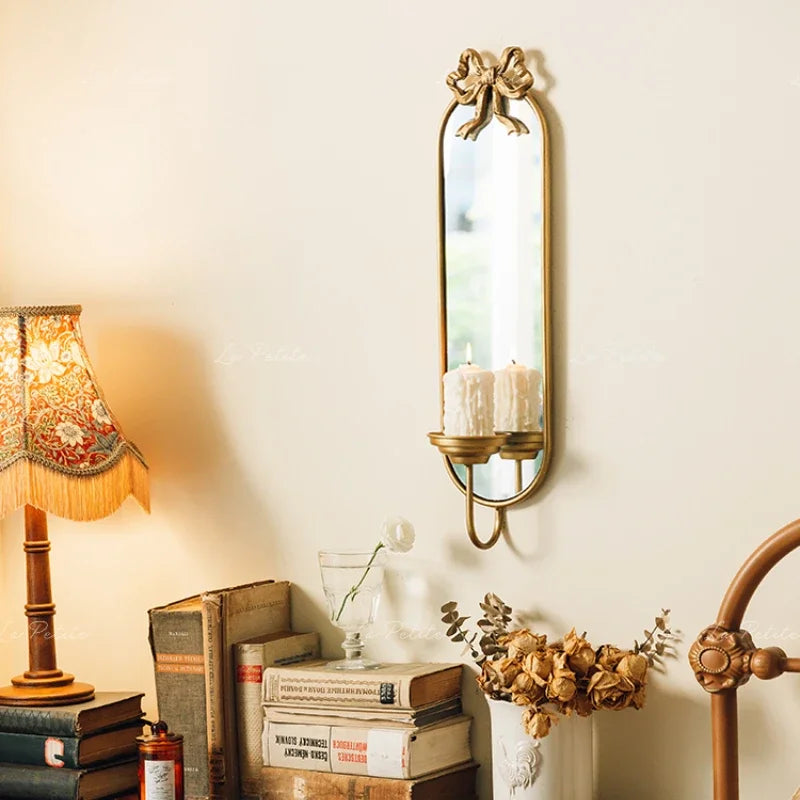 miroir mural antique en fer décoration suspendue élégante pour intérieur - vue 4 sur 7