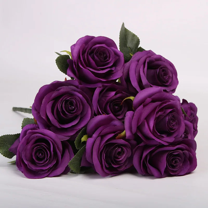 bouquet de roses artificielles pour mariage et décoration intérieure - vue 25 sur 27