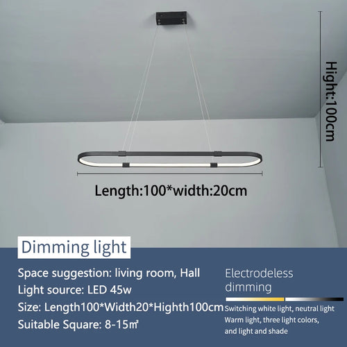 Moderne LED-Pendelleuchte für stilvolle Beleuchtung und Dekoration