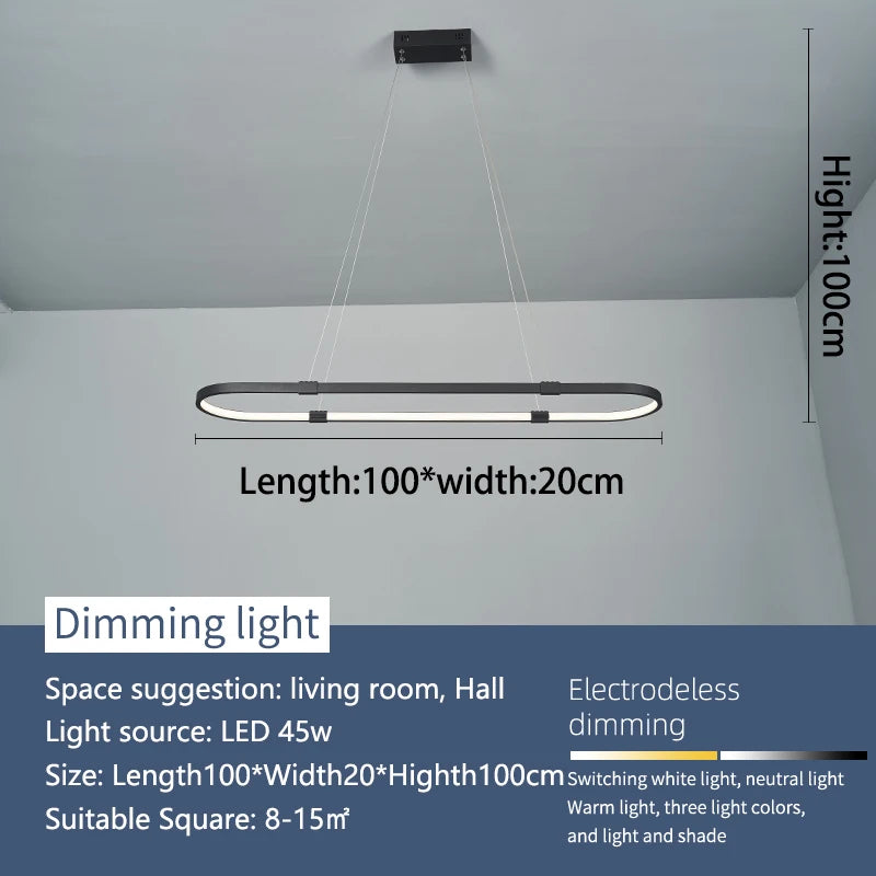 Moderne LED-Pendelleuchte für stilvolle Beleuchtung und Dekoration