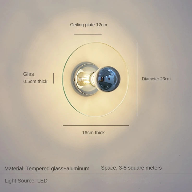 lustre en verre ovni rétro minimaliste pour café et restaurant