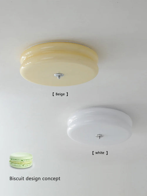 Retro-Deckenleuchte aus Glas für einen eleganten nordischen Stil - vue 3 sur 9