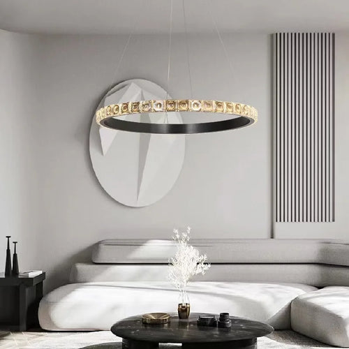LED-Pendelleuchte aus Kristall, dimmbar - vue 2 sur 12