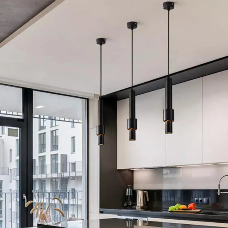 Suspension tube design LED Moderne Simple - vue 5 sur 10