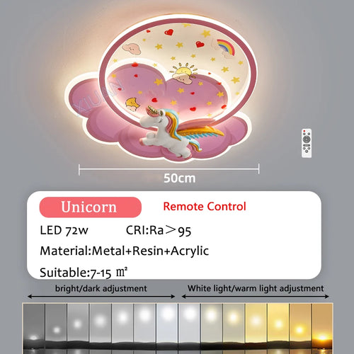 lustre d'intérieur pour enfant avec télécommande rocket lights boy - vue 13 sur 12