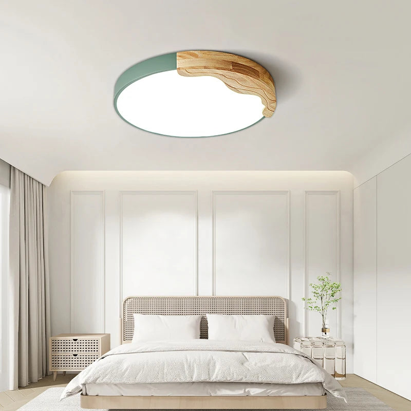 plafonnier led encastrable style nordique macarons ronds romantiques luminaire créatif moderne - vue 4 sur 18