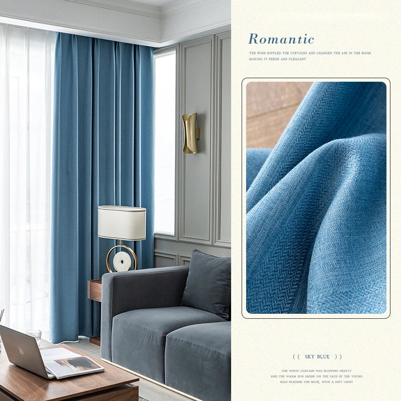 Rideau occultant moderne isolation lumière salon chambre fenêtre