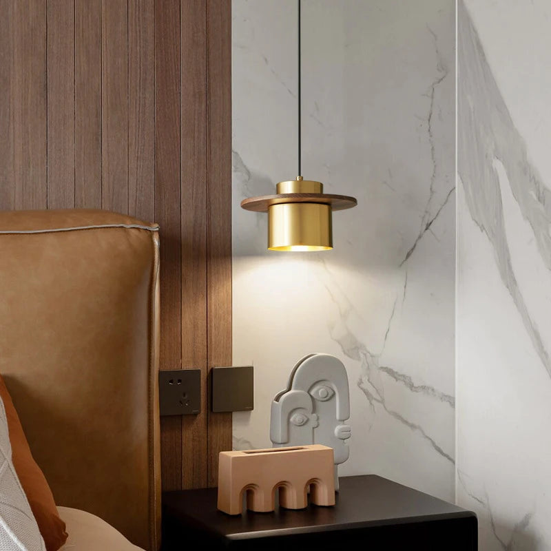 Moderne Pendelleuchte aus Kupfer für Bar und Restaurant - vue 3 sur 7