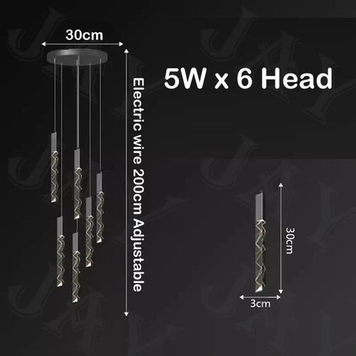 lustre en cristal de luxe à led pour un éclairage élégant