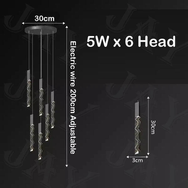 lustre en cristal de luxe à led pour un éclairage élégant - vue 12 sur 17